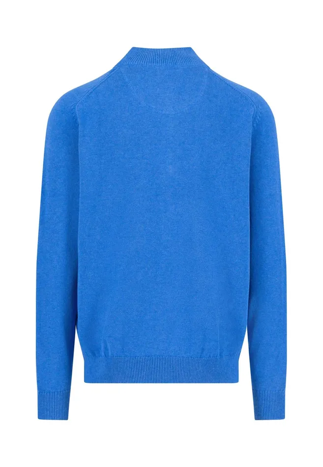 Sweater Men FYNCHHATTON Sweater With Troyer Collar Made Of SOCHOUNG New Offwhitepoppy Redturf Greennavystrong Blue