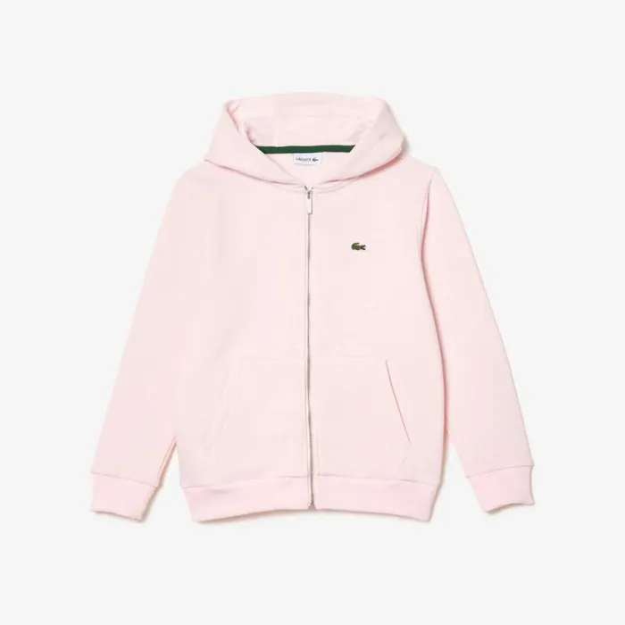 Sweaters and Sweatshirts Kids Lacoste Kids039 Kangaroo Pocket ZipUp Hoodie Light Pink T03 Sweaters and Sweatshirts Kids Lacoste Kids039 Kangaroo Pocket ZipUp Hoodie Light Pink T03