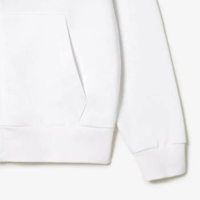 Sweaters and Sweatshirts Men Lacoste Men039s Colorblock ZipUp Hoodie White Blue Ri6