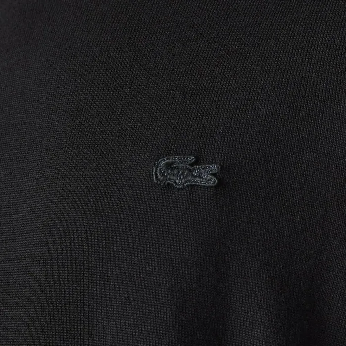 Sweaters and Sweatshirts Men Lacoste Men039s Crew Neck Merino Wool Sweater Black 031