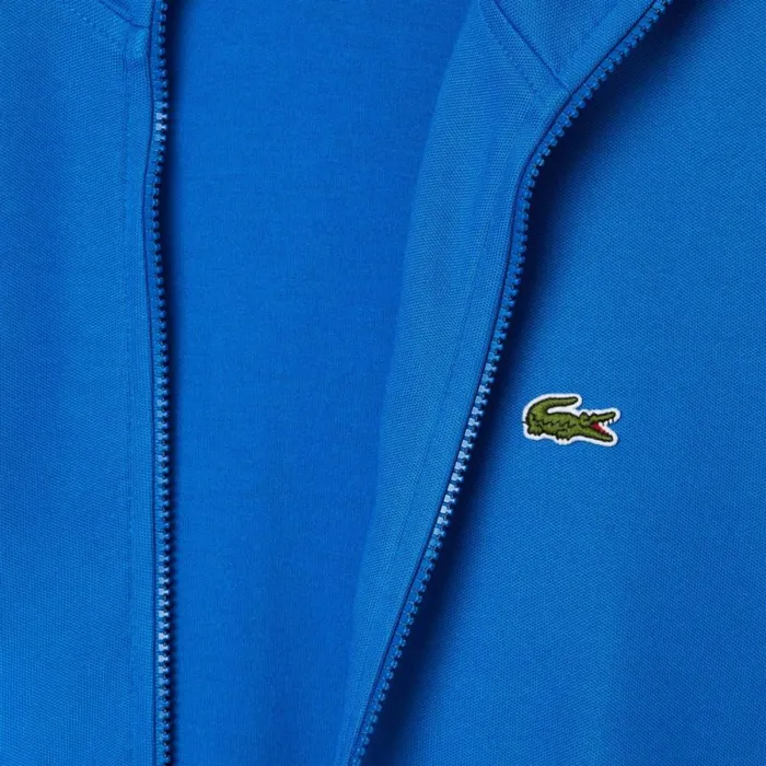 Sweaters and Sweatshirts Men Lacoste Men039s Paris Piqu Track Jacket Blue Siy