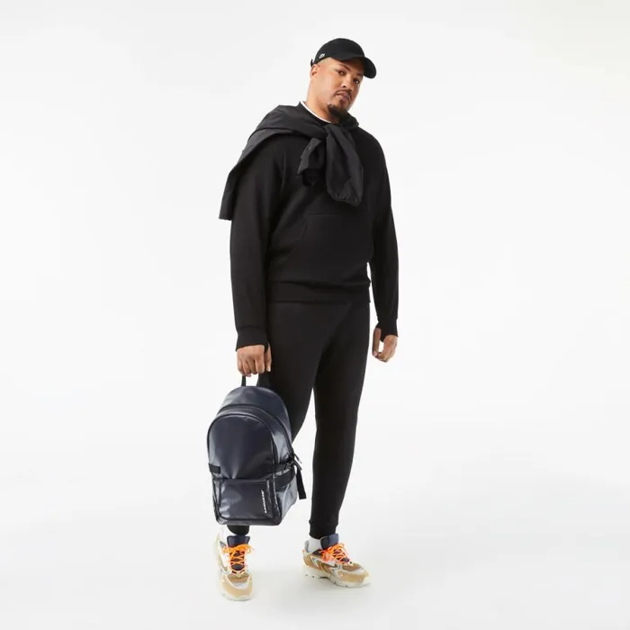 Sweaters and Sweatshirts Men Lacoste Mens Crew Neck Kangaroo Pocket Cotton Blend Sweatshirt Black 031