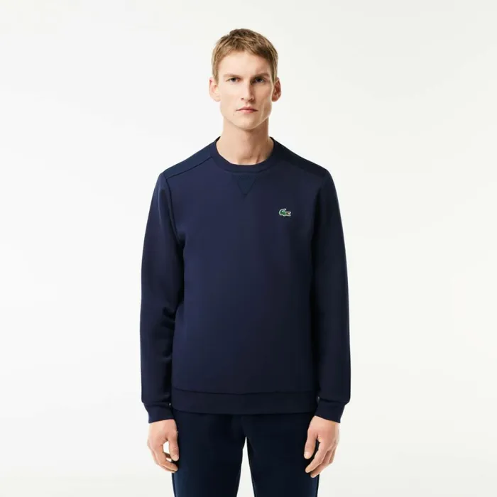 Sweaters and Sweatshirts Men Lacoste Mens Sport Mesh Panels Sweatshirt Navy Blue 423