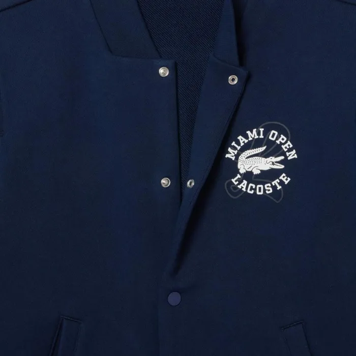 Sweaters and Sweatshirts Men Lacoste Unisex Miami Open Edition Bomber Jacket Navy Blue Blue Itg