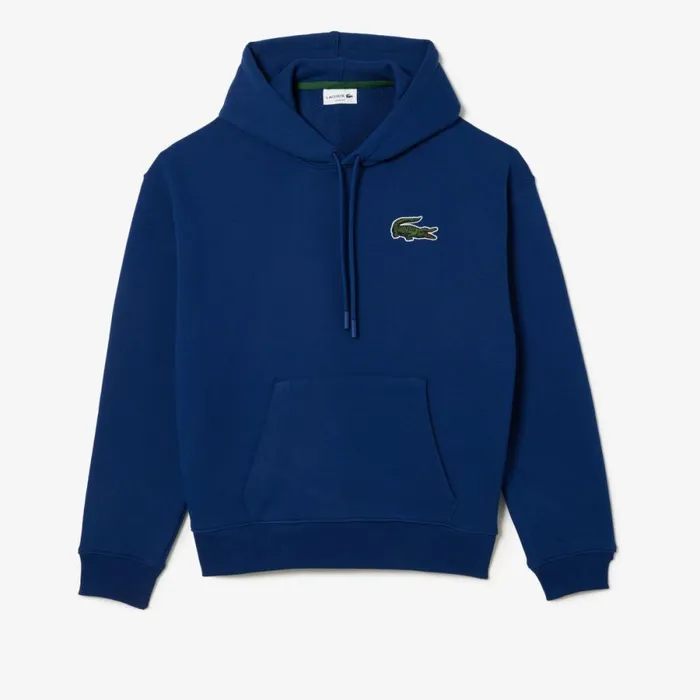 Sweaters and Sweatshirts MenWomen Lacoste Unisex Loose Fit Hoodie Methylene Blue F9f