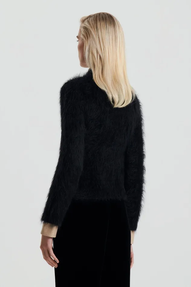 Sweaters BRUSHED MOHAIR SLIM SWEATER BLACK Scanlan Theodore Women Sweaters BRUSHED MOHAIR SLIM SWEATER BLACK Scanlan Theodore Women
