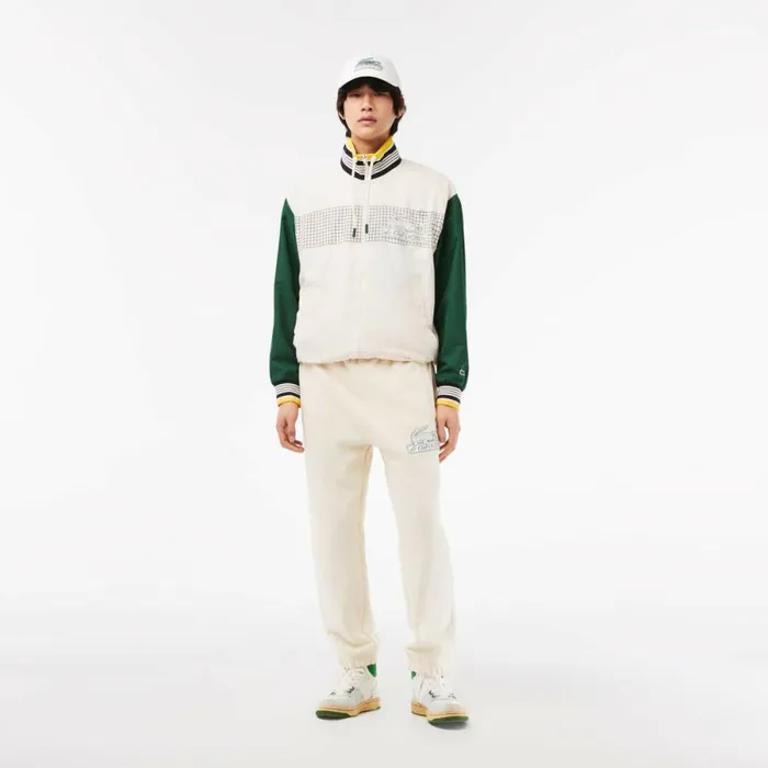 Sweatpants and Trousers Men Lacoste Mens Organic Cotton Sweatpants Cream Xfj