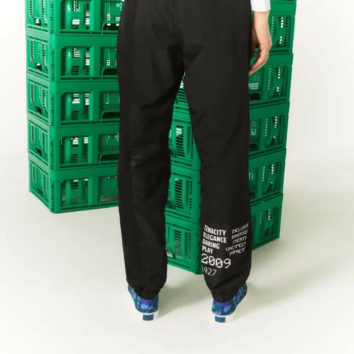Sweatpants and Trousers MenWomen Lacoste Unisex LIVE X Minecraft Nylon Joggers Black 031