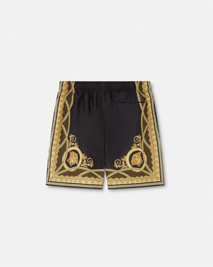 Swimwear Men Versace La Coupe Des Dieux Boardshorts Black