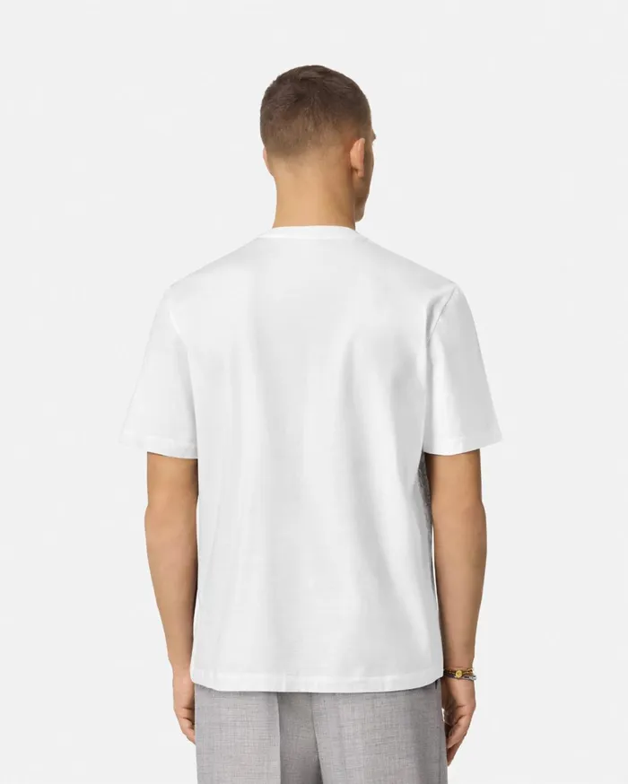 TShirts and Polos Men Versace Barocco Sea Graphic TShirt Whiteprint