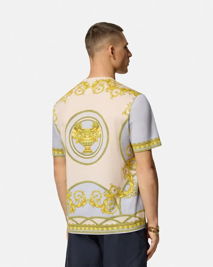 TShirts and Polos Men Versace La Coupe Des Dieux TShirt Grayprint