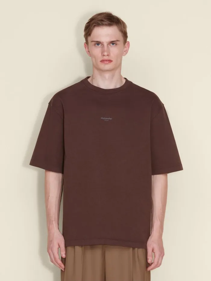 Tshirts and Sweats Men Holzweiler Ranger Oslo Tee Dk Brown
