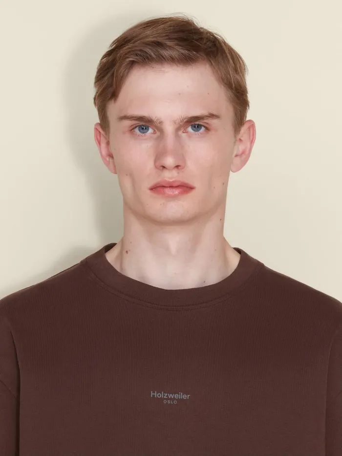 Tshirts and Sweats Men Holzweiler Ranger Oslo Tee Dk Brown