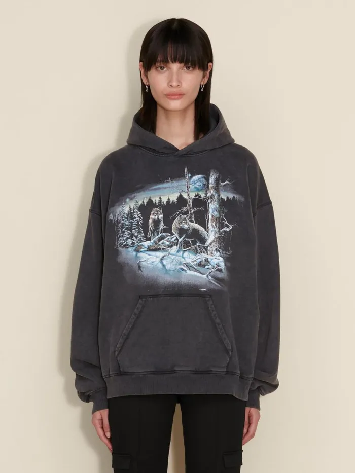 Tshirts and Sweats Women Holzweiler W Paradise National Hoodie Grey