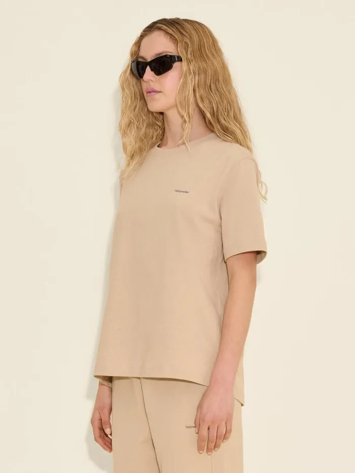 Tshirts and Sweats Women Holzweiler W Relaxed Tee Sand