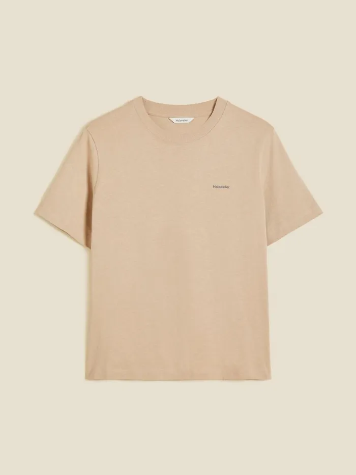 Tshirts and Sweats Women Holzweiler W Relaxed Tee Sand