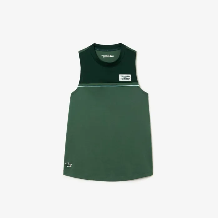 TShirts and Tops Women Lacoste Women039s Contrast Stretch Cotton Sport TShirt Dark Green Green Piv