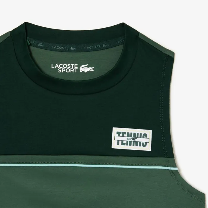 TShirts and Tops Women Lacoste Women039s Contrast Stretch Cotton Sport TShirt Dark Green Green Piv