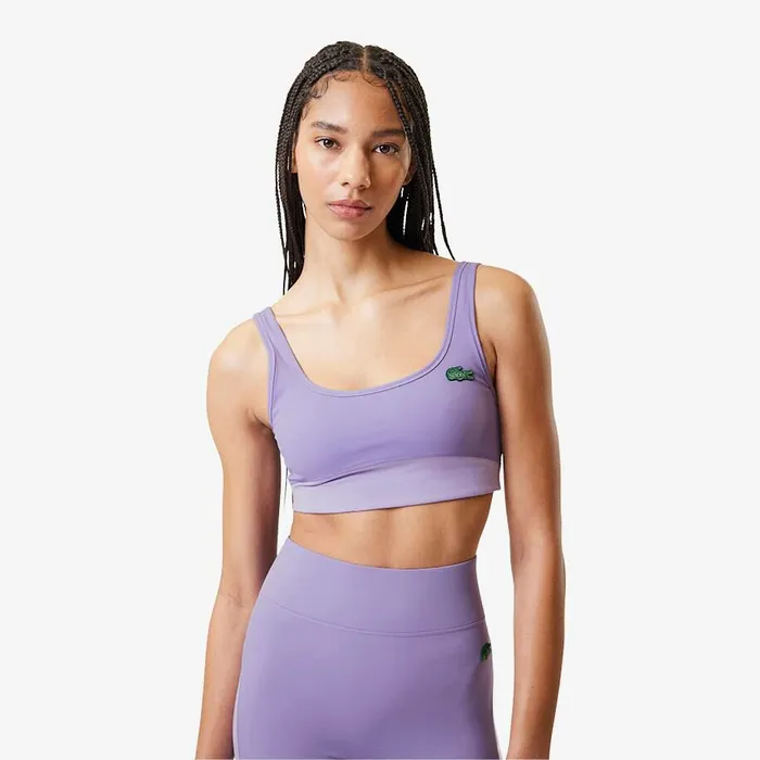 TShirts and Tops Women Lacoste Women039s Lacoste X Bandier All Motion Colorblock Sports Bra Purple Ix7