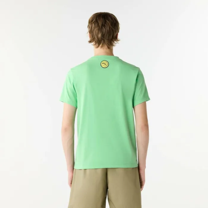 TShirts Men Lacoste Men039s Miami Open Edition UltraDry Tennis TShirt Green Uyx