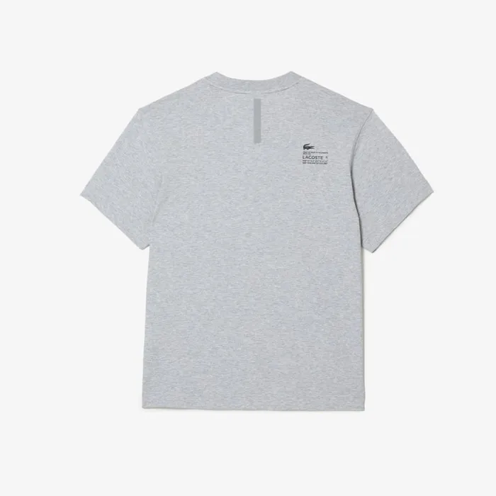 TShirts Men Lacoste Men039s Relaxed Fit Print TShirt Grey Chine Cca