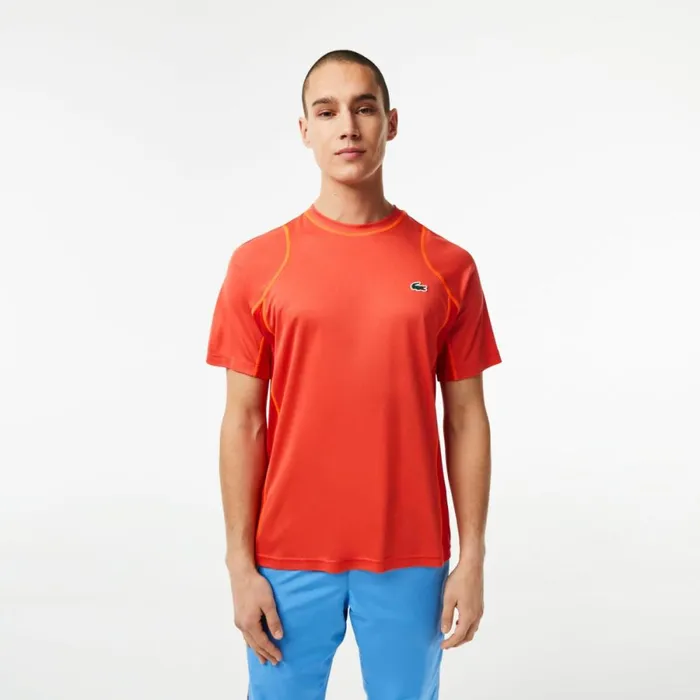 TShirts Men Lacoste Mens AbrasionResistant Tennis TShirt Orange Red Orange Xij TShirts Men Lacoste Mens AbrasionResistant Tennis TShirt Orange Red Orange Xij