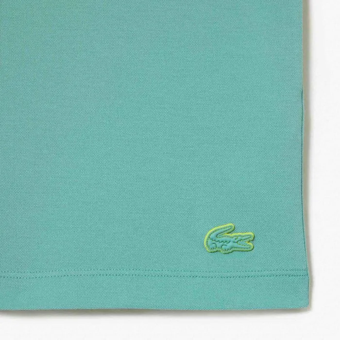 TShirts Men Lacoste Mens Loose Fit Organic Cotton Piqu TShirt Green 3a4