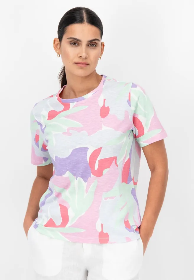 Tshirts Women FYNCHHATTON Floral Patterned Shirt Fresh Mint