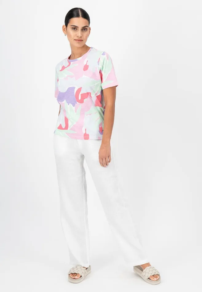 Tshirts Women FYNCHHATTON Floral Patterned Shirt Fresh Mint