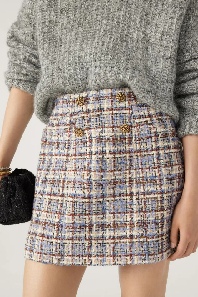 TexasTweed Skirt Clothing Baandsh Skirts and Shorts