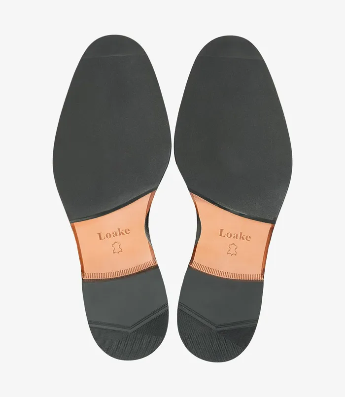 Toe Caps Men Loake Woodstock Black Toe Caps Men Loake Woodstock Black