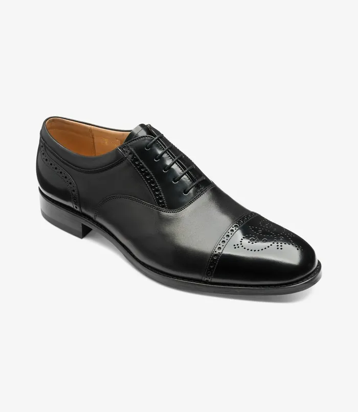 Toe Caps Men Loake Woodstock Black Toe Caps Men Loake Woodstock Black