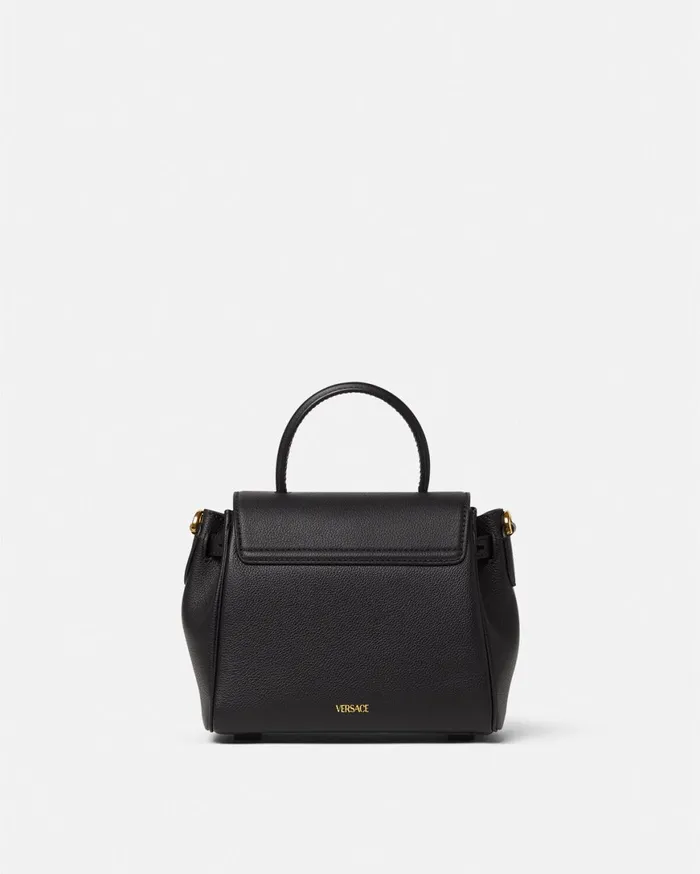Top Handle Women Versace La Medusa Small Handbag Black