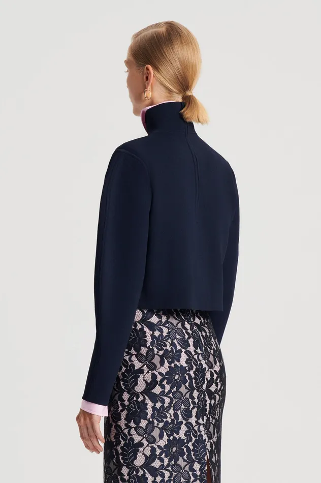 Tops CREPE KNIT COCOON SLEEVE SWEATER NAVY 8211 Scanlan Theodore Women Tops CREPE KNIT COCOON SLEEVE SWEATER NAVY 8211 Scanlan Theodore Women
