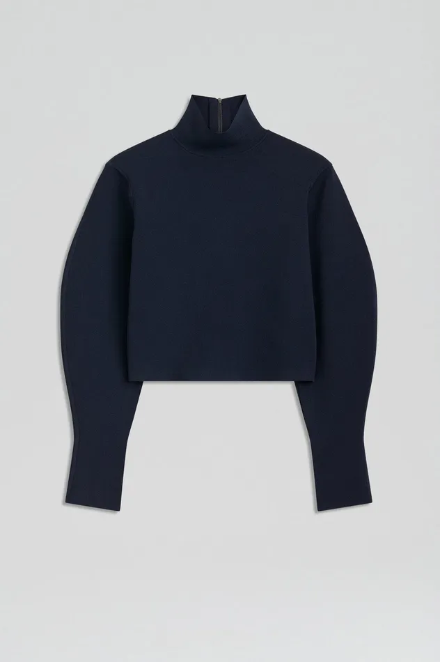 Tops CREPE KNIT COCOON SLEEVE SWEATER NAVY 8211 Scanlan Theodore Women Tops CREPE KNIT COCOON SLEEVE SWEATER NAVY 8211 Scanlan Theodore Women