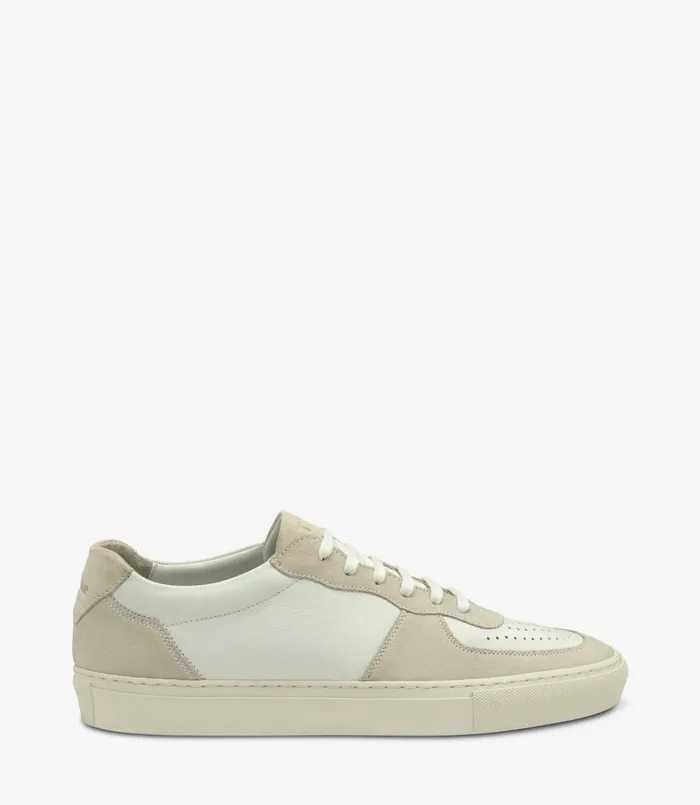 Trainers and Sneakers Rush White and Sand Suede 8211 Loake Men