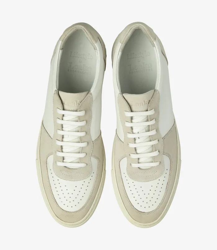 Trainers and Sneakers Rush White and Sand Suede 8211 Loake Men Trainers and Sneakers Rush White and Sand Suede 8211 Loake Men