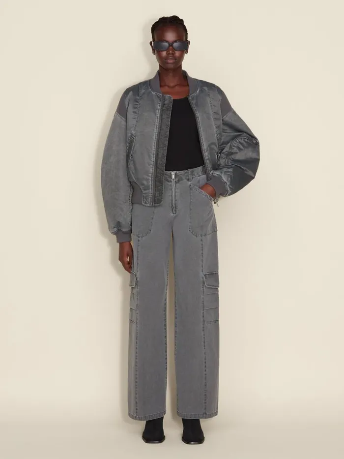 Trousers and Shorts Women Holzweiler Betatol Trousers Dk Grey