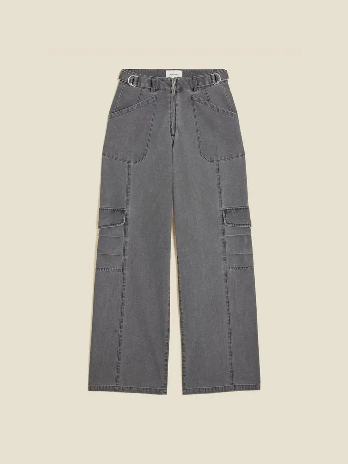 Trousers and Shorts Women Holzweiler Betatol Trousers Dk Grey