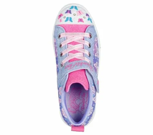 Twinkle Toes Twinkle Sparks 8211 Ombre Flutter Lavender Multi Kids SKECHERS Kids UK Sizes 9525