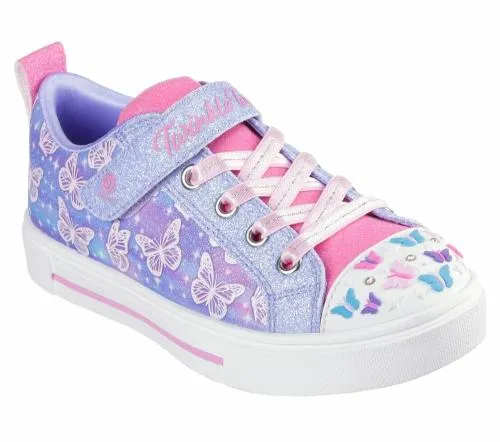 Twinkle Toes Twinkle Sparks 8211 Ombre Flutter Lavender Multi Kids SKECHERS Kids UK Sizes 9525