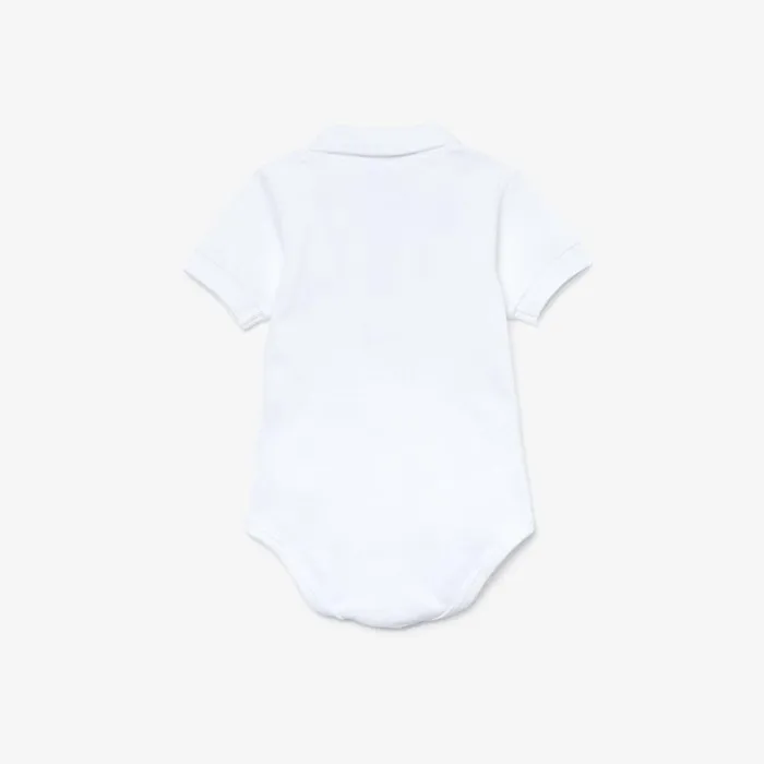 Underwear and Socks Kids Lacoste Babies039 Organic Cotton Piqu Onesie Box Set White 001