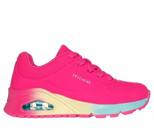 Uno Gen1 8211 Pop Of Ombre Hot Pink Multi Kids SKECHERS Big Kids UK Sizes 36