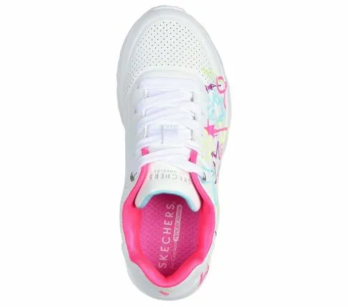 Uno Lite 8211 My Drip White Multi Kids SKECHERS Big Kids UK Sizes 36