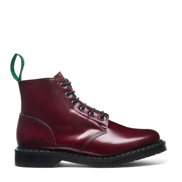 Vegan Solovair Derby Boots Merlot Vegan 6 Eye Astronaut Boot