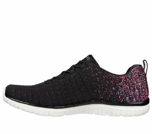 Virtue Black Pink Women SKECHERS SlipOn