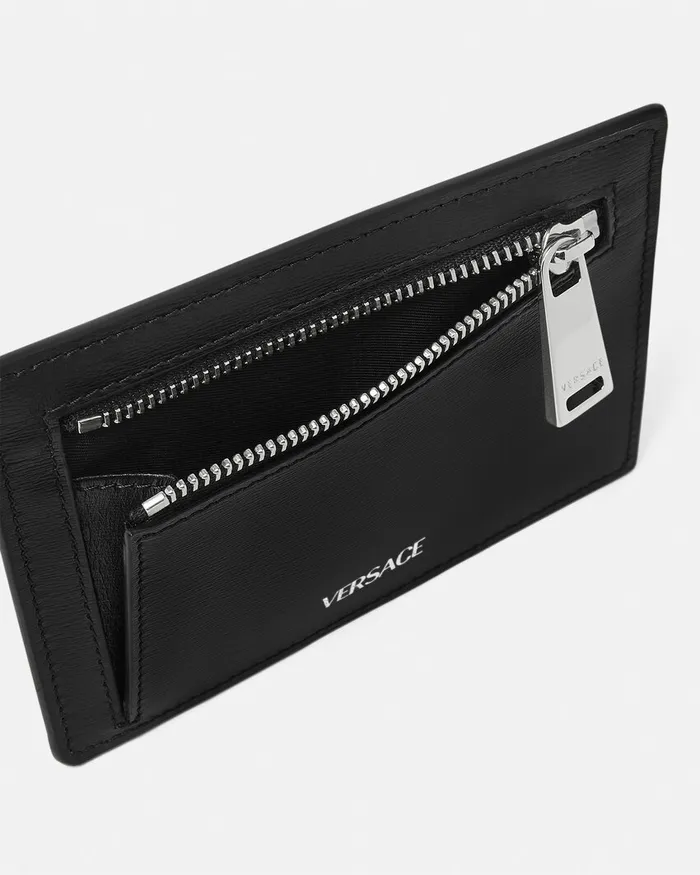 Wallets Men Versace Cargo Cardholder Blacksilver