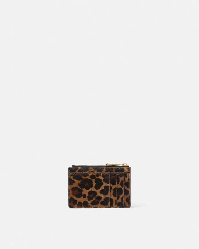 Wallets MenWomen Versace Leopard Medusa Biggie Cardholder Animalier