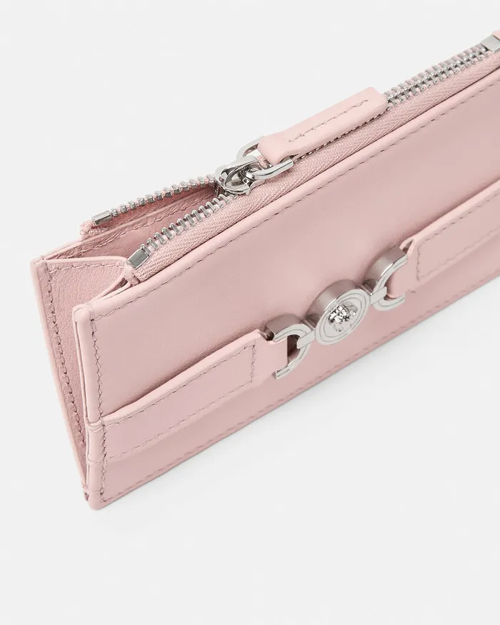 Wallets Women Versace Medusa 03995 Card Holder Light Pink