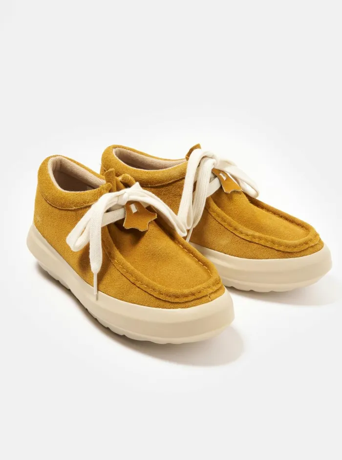Wander FD08 In Mustard Hairy Suede Men Universal Works Footwear